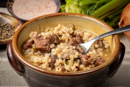 Bison Barley Celery Soup