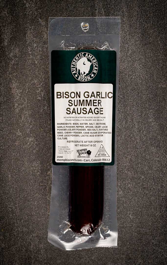 Bison Summer Sausage - Garlic