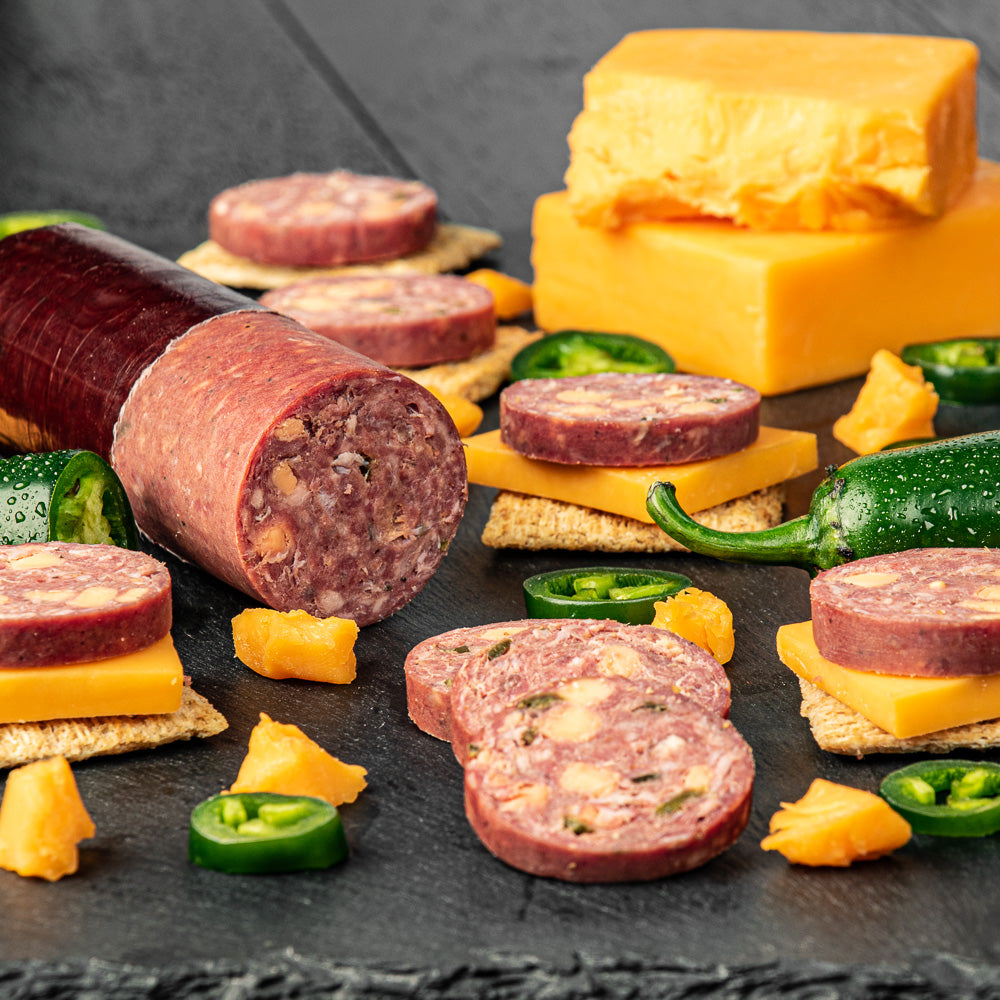 Bison Summer Sausage - Jalapeno Cheddar