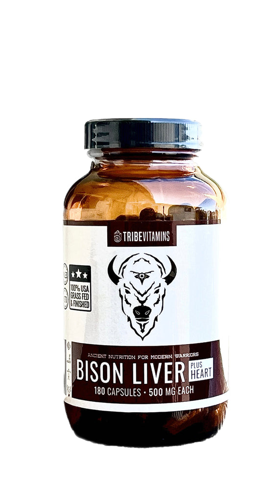 100% Grass-Fed Bison Liver (with Heart Added)