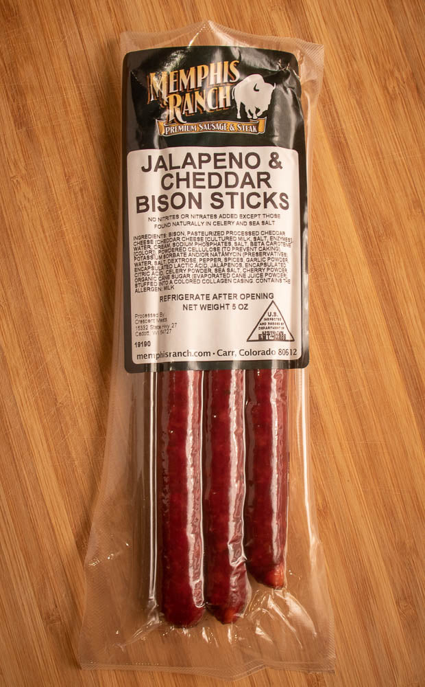 Bison Snack Stick - Jalapeno Cheddar